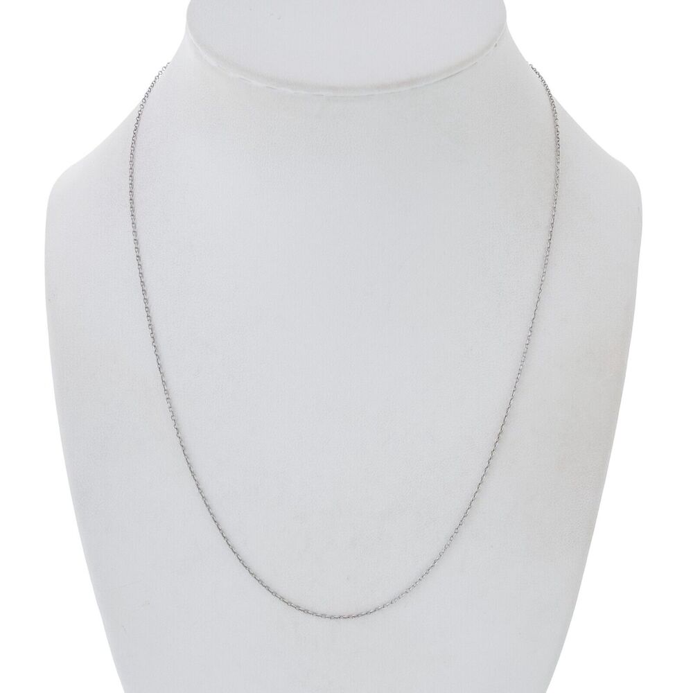 Vintage Ross Simons Sterling Silver 925 Cable Link Chain Necklace 18.25"